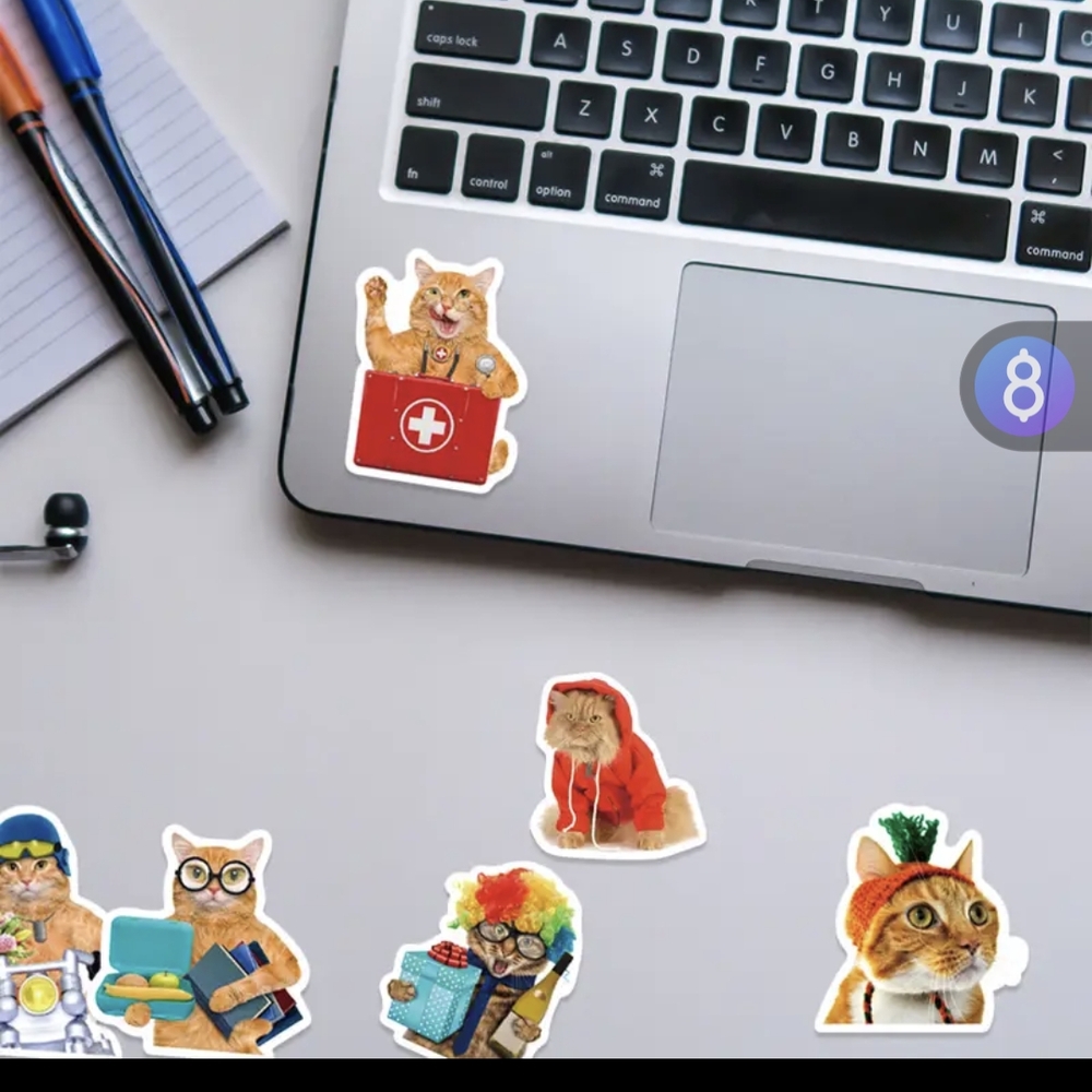 Colorful Cat Sticker Set - Picture 8 of 8